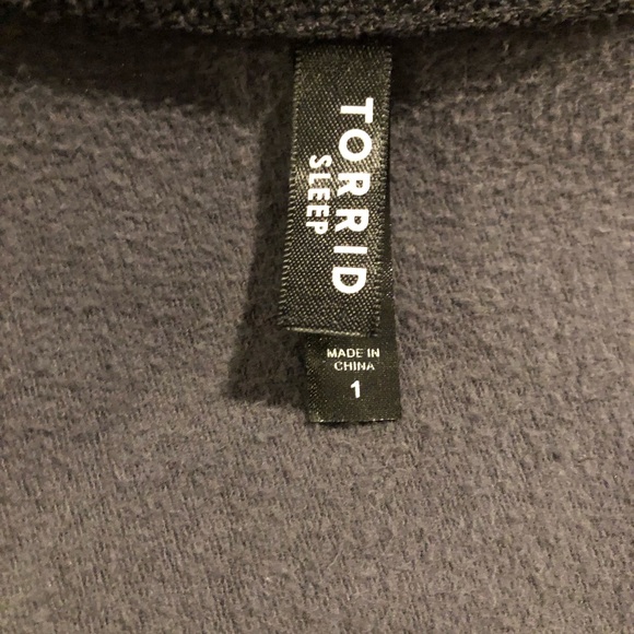 MAKE OFFER! Wear The Lightning! Cozy Torrid Sleep Sweatshirt in Stormy Gray - Picture 3 of 6